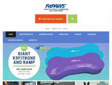 Tablet Screenshot of fitpawsusa.com